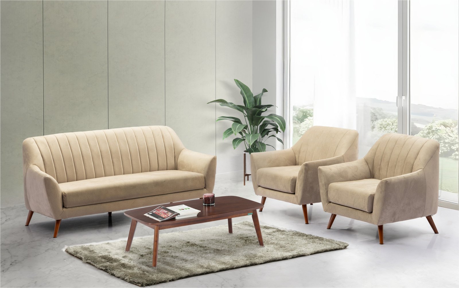 Napoli Sofa 3+1+1(Fabric)