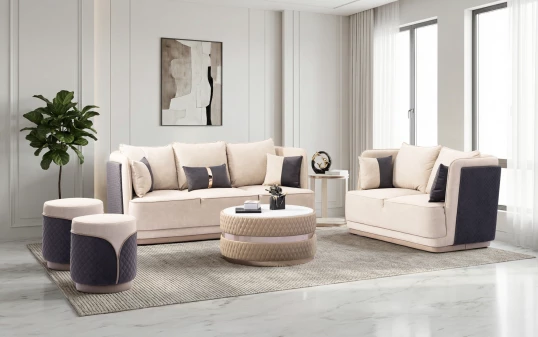 Skyler Sofa 3+2 (Fabric) - Image 2